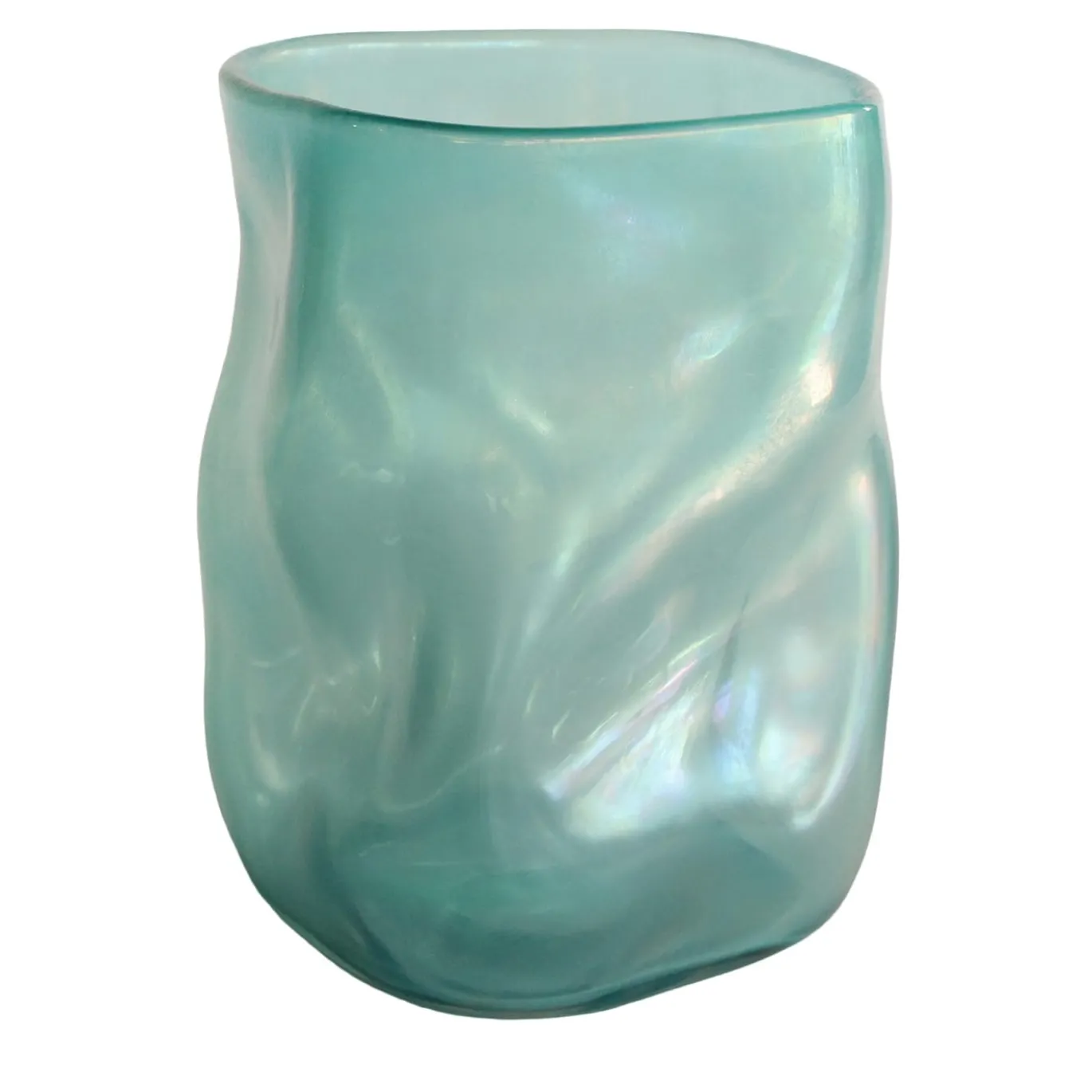 Vaso Sacco Acqua in Vetro Blu