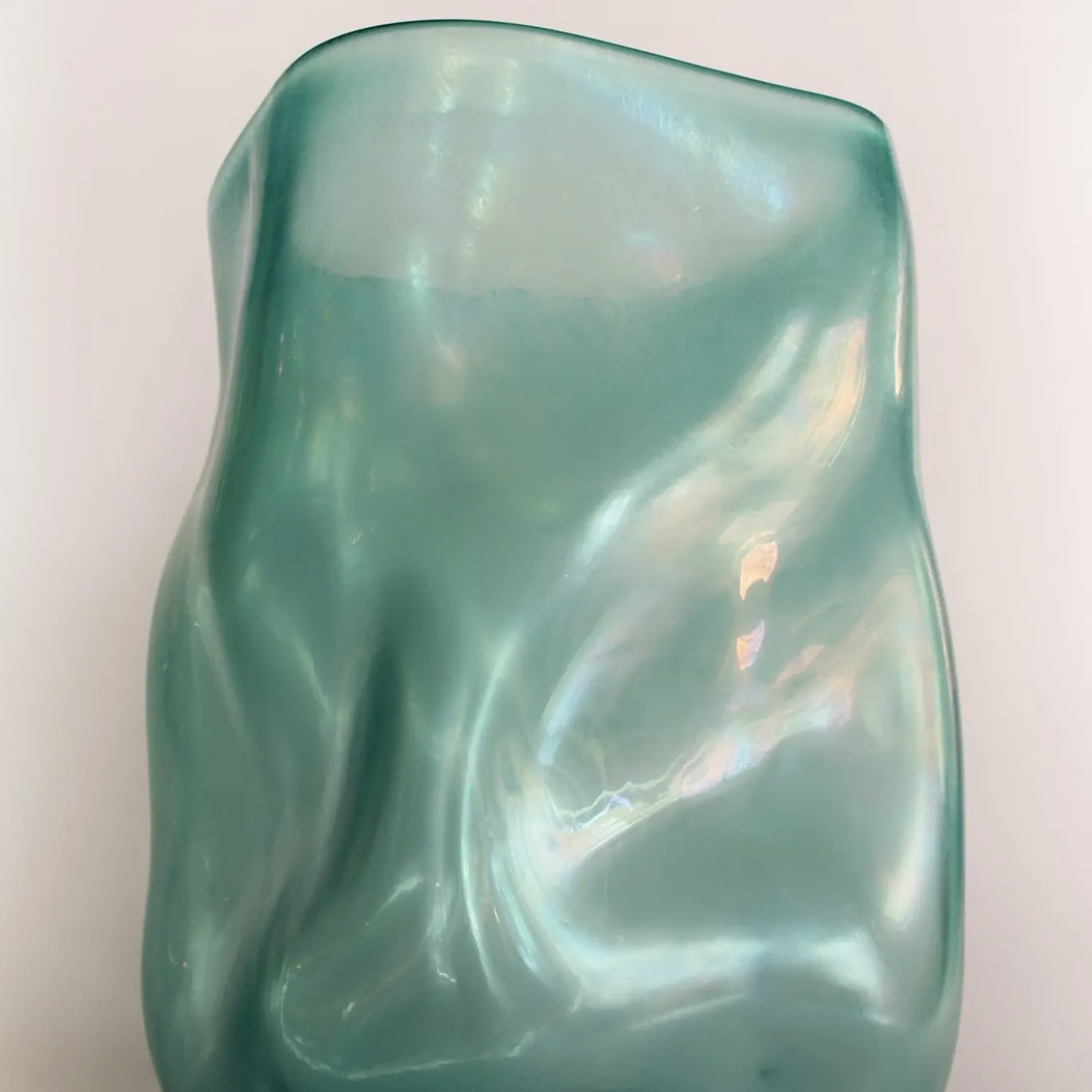 Vaso Sacco Acqua in Vetro Blu