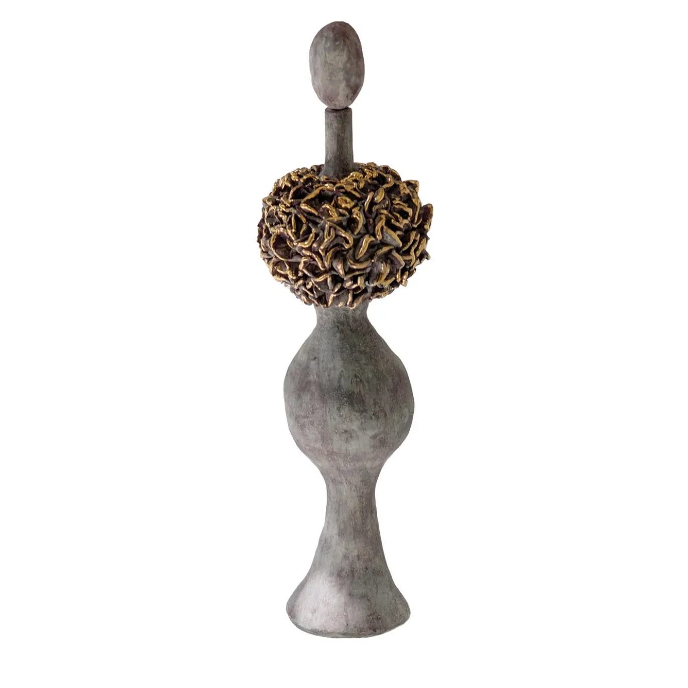 Vaso scultoreo in ceramica Madame d'Hortensia