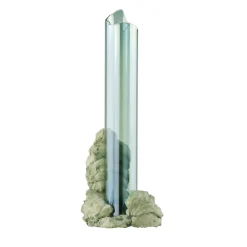 Vaso scultoreo in vetro salvia Catharsis #2