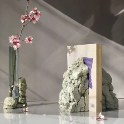 Vaso scultoreo in vetro salvia Catharsis #2