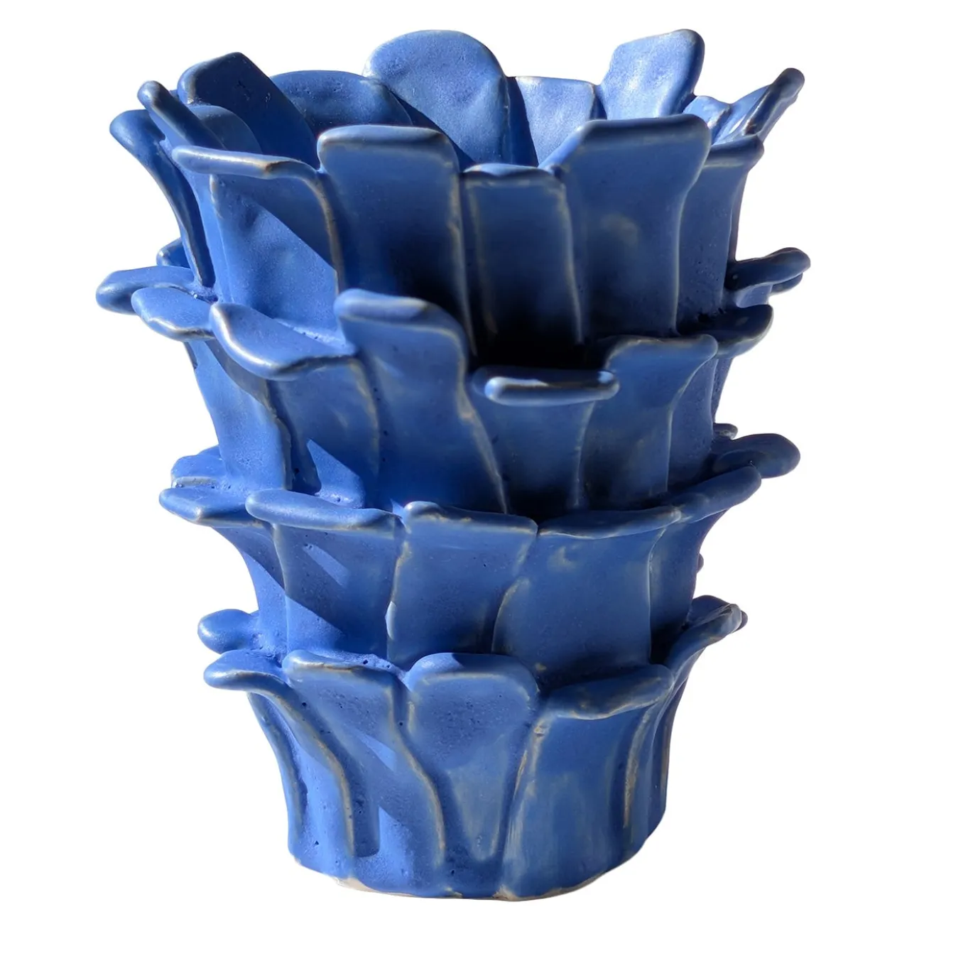 Vaso Scultoreo Oh Fulvio Blu