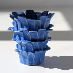 Vaso Scultoreo Oh Fulvio Blu