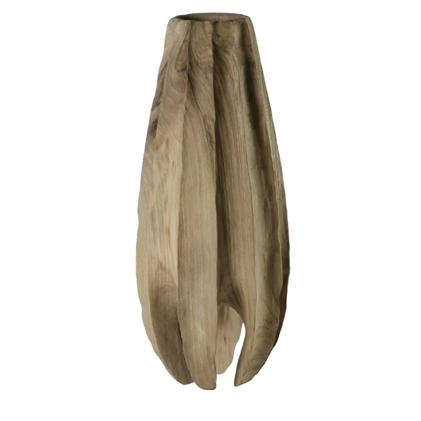 Vaso scultoreo Vase in Vase 1 in legno di noce Juglans regia
