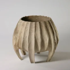 Vaso Scultoreo Vase in Vase 3 in legno di noce Juglans regia