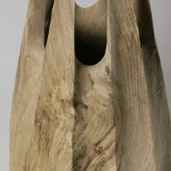 Vaso scultoreo Vase in Vase 2 in legno di noce Juglans Regia