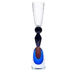 Vaso-scultura in vetro di Murano Unicum #3