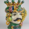 Vaso Scultura Moro Classico in Ceramica