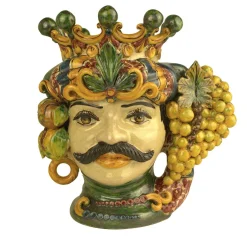 Vaso Scultura Moro Classico in Ceramica