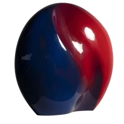 Vaso scultura Seme rosso e blu