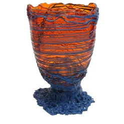 Vaso Spaghetti L in Resina Arancione di Gaetano Pesce