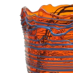 Vaso Spaghetti L in Resina Arancione di Gaetano Pesce