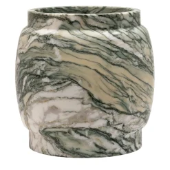 Vaso Stone Luana M in marmo verde di Jacopo Simonetti