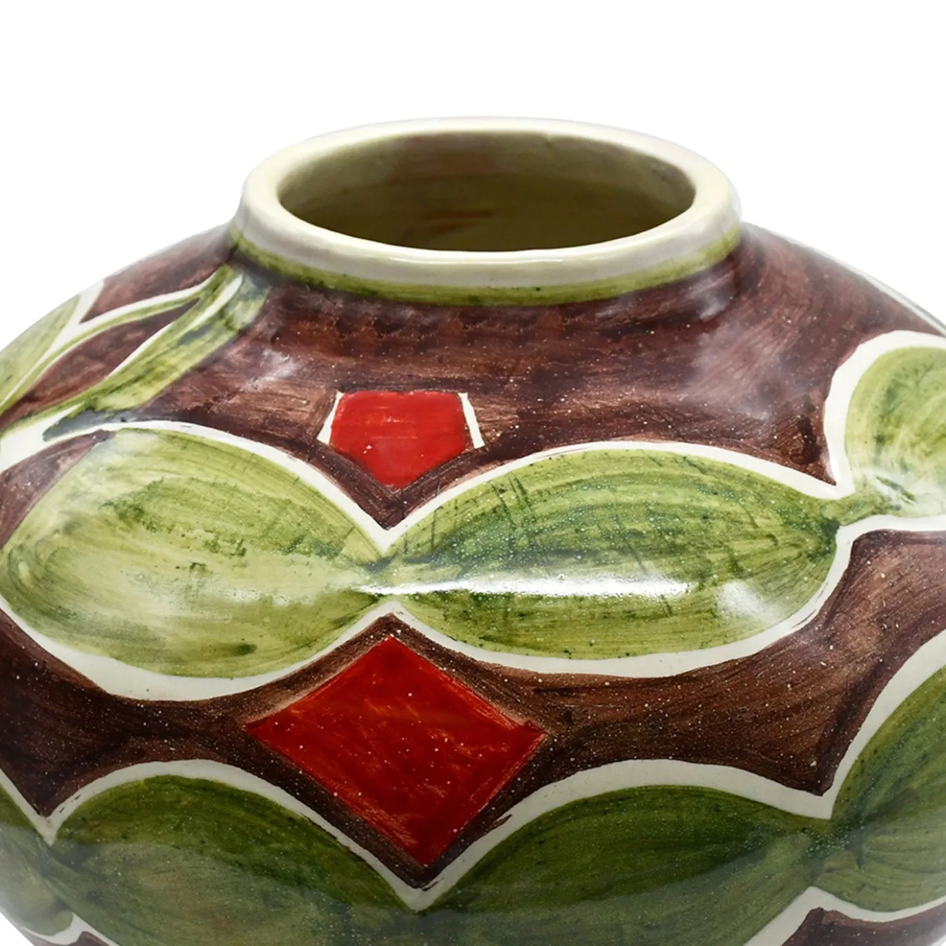 Vaso Strummula in ceramica multicolore
