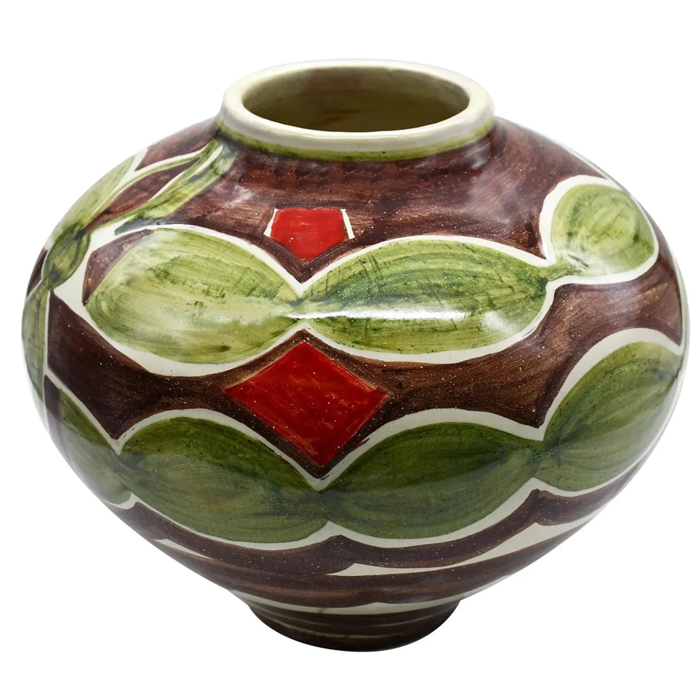Vaso Strummula in ceramica multicolore