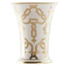 Vaso Tarsia bianco e oro