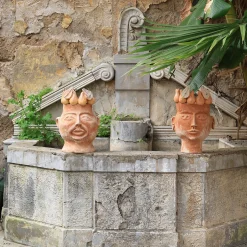 Vaso testa in terracotta La Regina delle Pere
