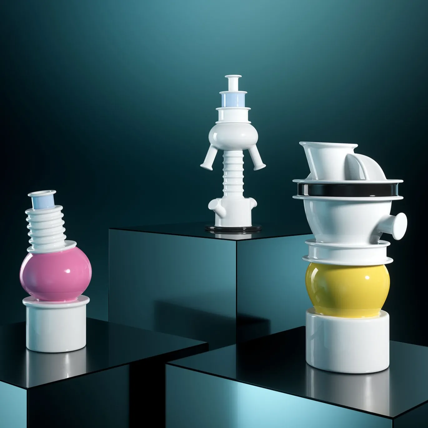 Vaso Tigris di Ettore Sottsass - Memphis Milano