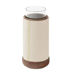 Vaso Toiles De Noyer Basso Crema di Sonja Maraite