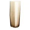 Vaso Torre a base esagonale beige di Carlo Moretti
