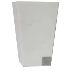 Vaso Trapezio in marmo bianco di Carrara