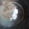 Vaso Tremiti in Argilla Nera con Smalto Grigio