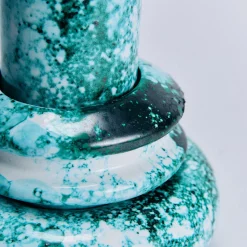 Vaso Venere grande in ceramica smaltata verde ramina