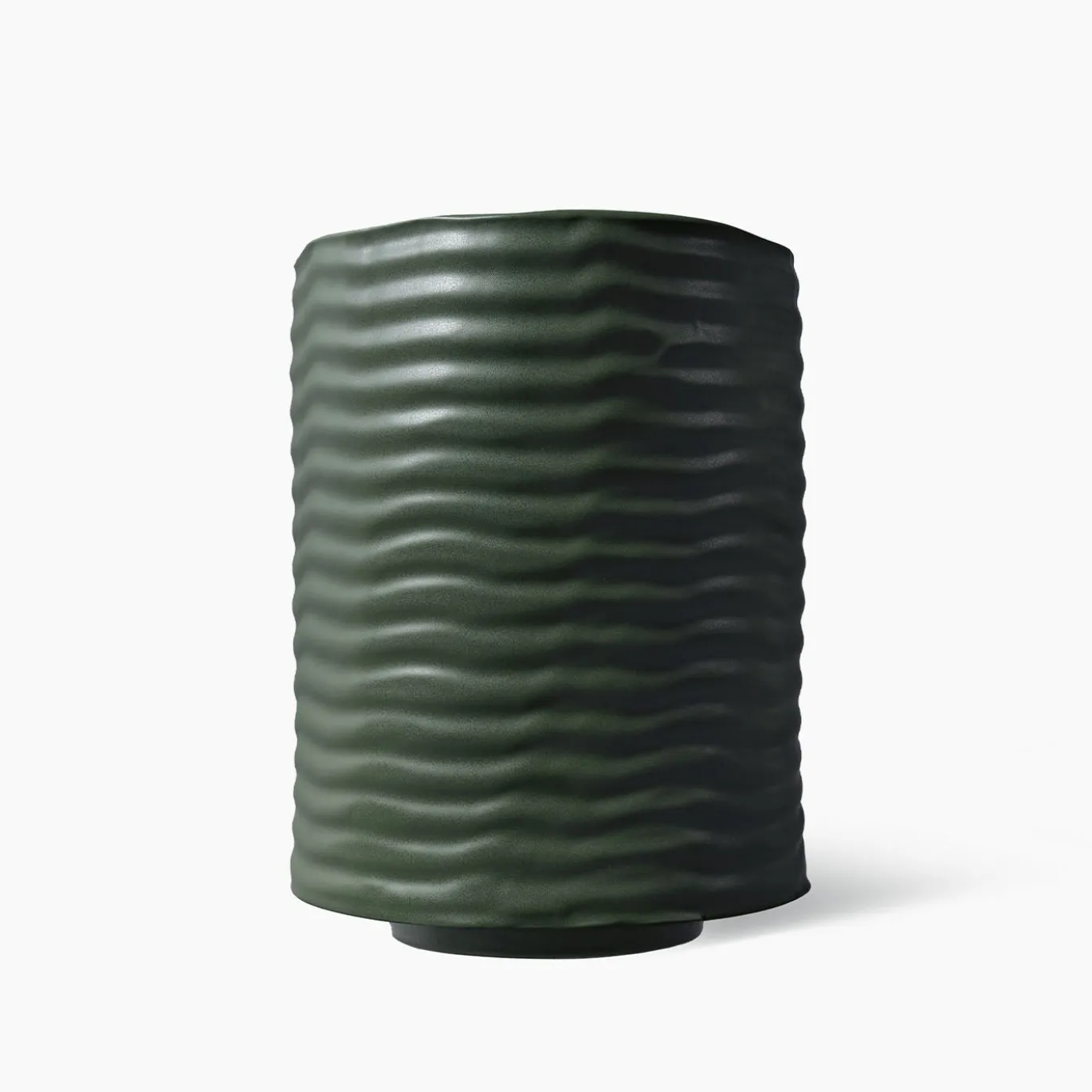 Vaso verde rotondo di Max Lamb
