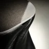 Veil Sgabello nero a clessidra stampato in 3D
