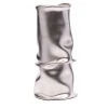 Venere Piccolo vaso plissettato argentato