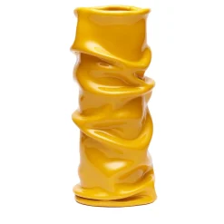 Venere Vaso piccolo plissettato giallo