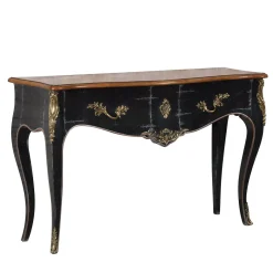 Venezia '700 Luigi XV Console nera in stile veneziano