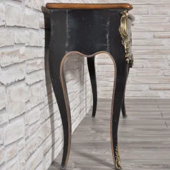 Venezia '700 Luigi XV Console nera in stile veneziano