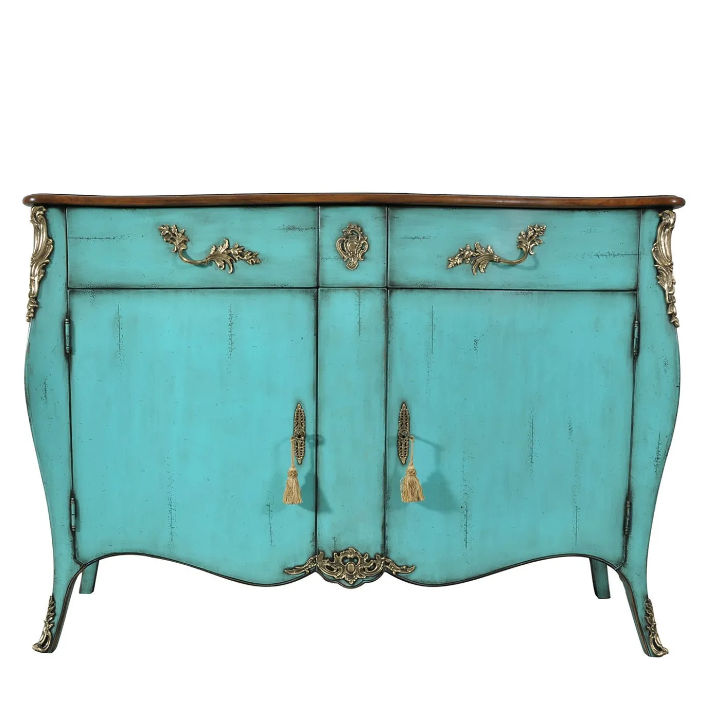 Venezia '700 Luigi XV Credenza veneziana in stile turchese