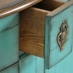 Venezia '700 Luigi XV Credenza veneziana in stile turchese