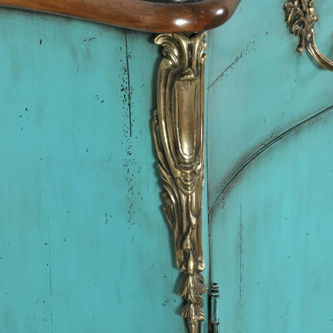 Venezia '700 Luigi XV Credenza veneziana in stile turchese