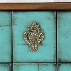 Venezia '700 Luigi XV Credenza veneziana in stile turchese