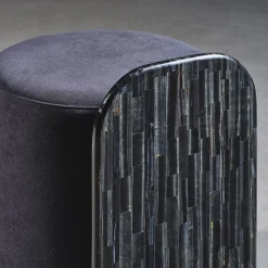 Verso Tiger Eye Blue Pouf
