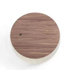 Verto Pouf e Tavolino da Caffè Rotondo Beige
