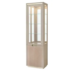 Vetrinetta a porta singola in Eucalipto Taupe della Collezione Studio Privè