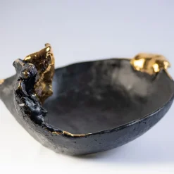 Voglia di Luce Ciotola centrotavola nero e oro