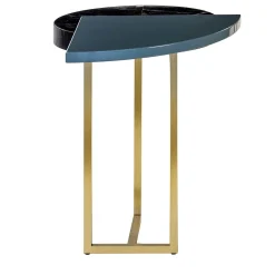 Wing End Table Blue