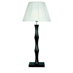 Wood M118 Lampada da tavolo bianca e nera