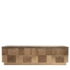 Zahara Sideboard in Acciaio Marrone Patchwork