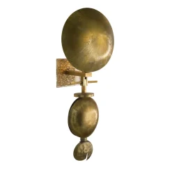 Z612 Applique moderna in cristallo d'ottone