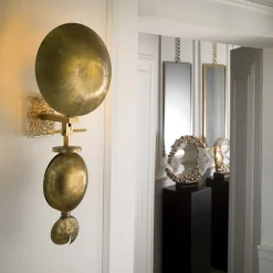 Z612 Applique moderna in cristallo d'ottone