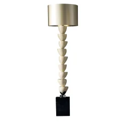 Z482 Lampada da terra in maiolica avorio