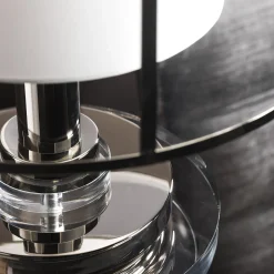 Z629 Lampada da terra in ottone e nichel
