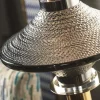Z628 Lampada da terra in ottone e nichel