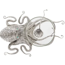 Zuppiera Octopus in argento sterling e cristallo